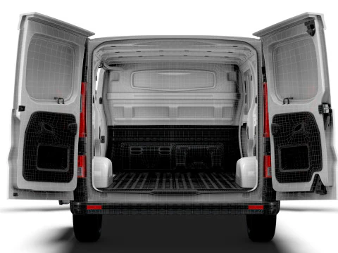 Renault Trafic Van L2H1 HQInterior 2024 UKspec 3D Model