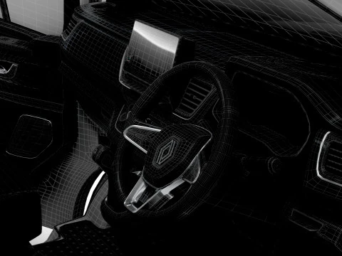 Renault Trafic Van L2H1 HQInterior 2024 UKspec 3D Model
