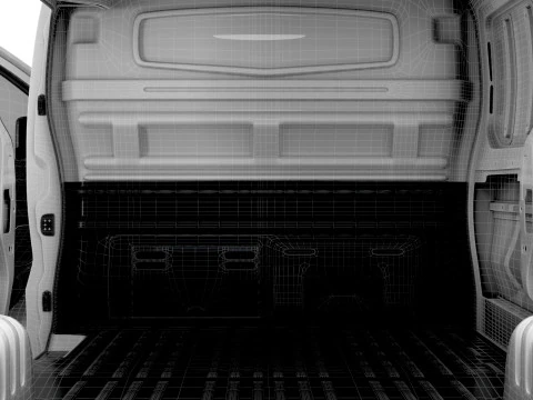 Renault Trafic Van L2H1 HQInterior 2024 UKspec 3D Model