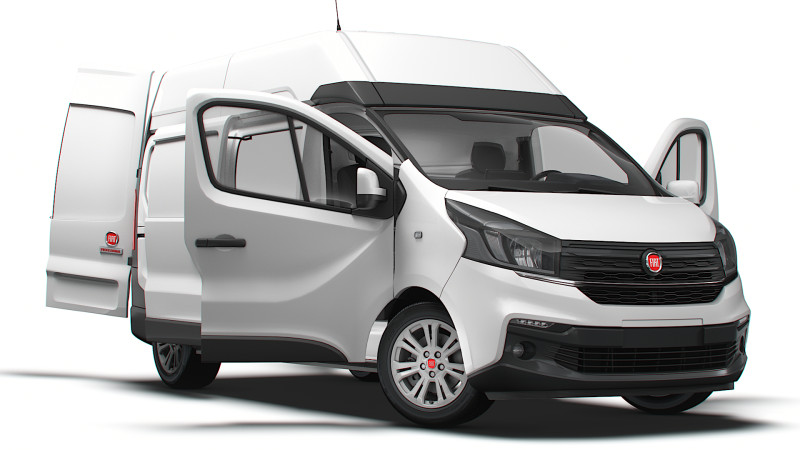 Fiat Talento Van L2H2 HQInterior 2021 Modelo 3D .c4d .max .obj .3ds .fbx .stl .blend 