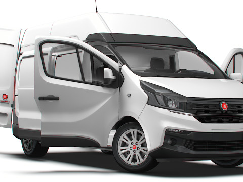 Fiat Talento Van L2H2 HQInterior 2021 3D Model