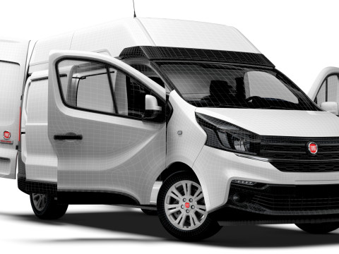 Fiat Talento Van L2H2 HQInterior 2021 Modelo 3D