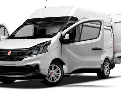 Fiat Talento Van L2H2 HQInterior 2021 Modelo 3D
