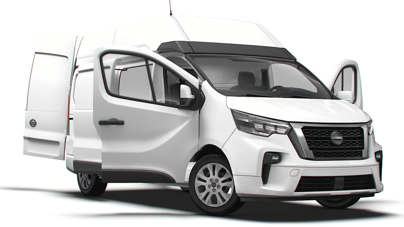 Nissan Primastar Van L2H2 HQInterior 2026 3D Model .c4d .max .obj .3ds .fbx .stl .blend 