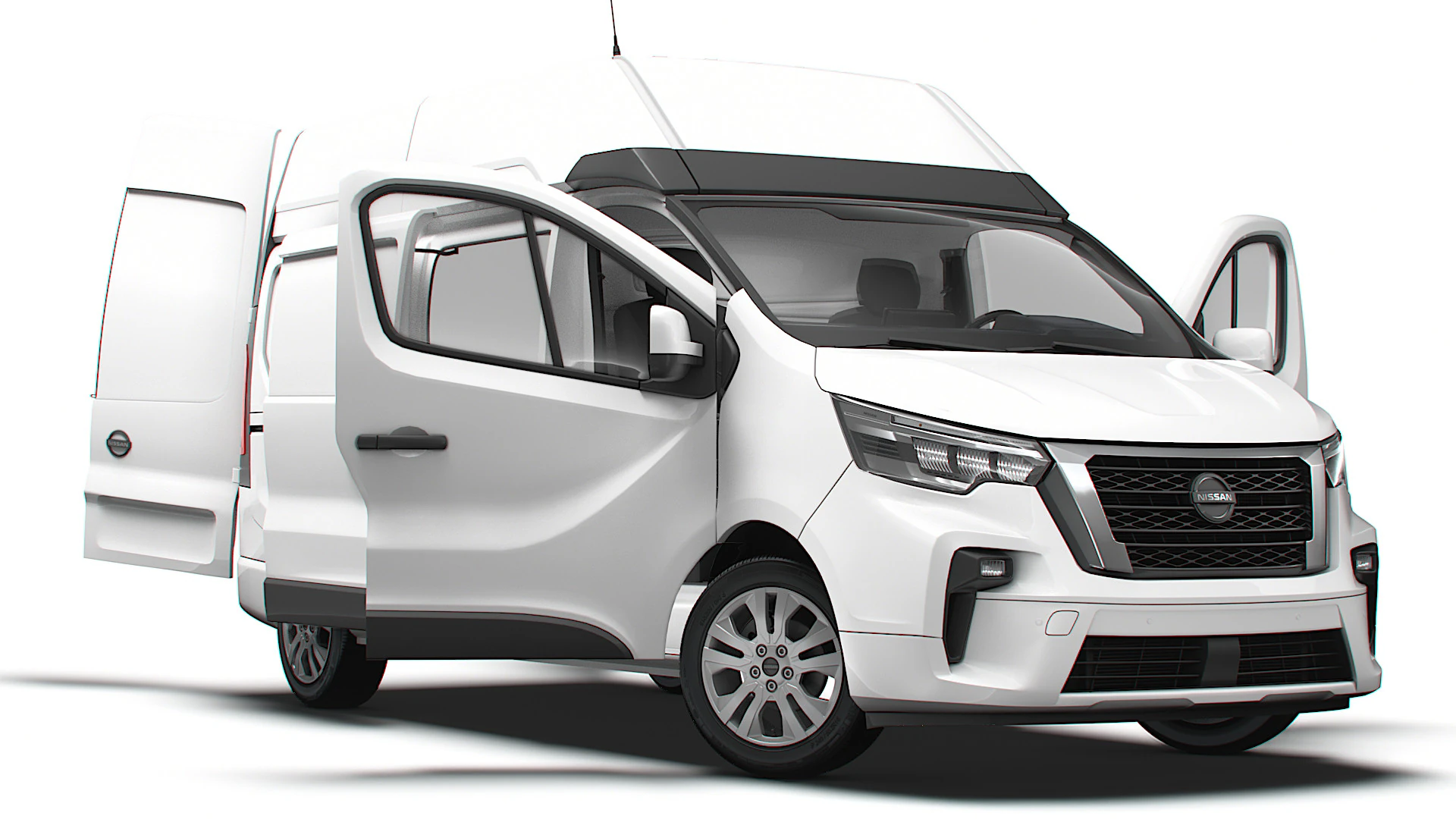 Nissan Primastar Van L2H2 HQInterior 2026 3D Model .c4d .max .obj .3ds .fbx .stl .blend