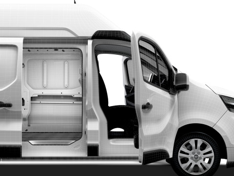 Nissan Primastar Van L2H2 HQInterior 2026 3D Model