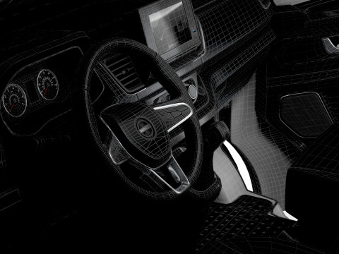 Nissan Primastar Van L2H2 HQInterior 2026 3D Model