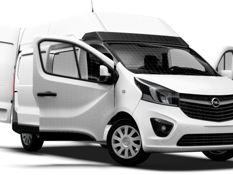 Opel Vivaro Van L2H2 HQInterior 2019 Model 3D