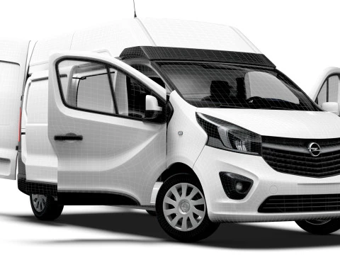 Opel Vivaro Van L2H2 HQInterior 2019 3D Model