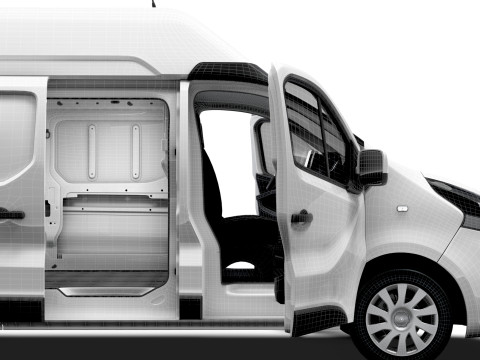 Opel Vivaro Van L2H2 HQInterior 2019 Model 3D