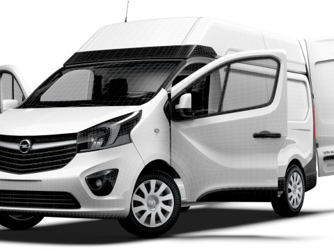 Opel Vivaro Van L2H2 HQInterior 2019 Model 3D
