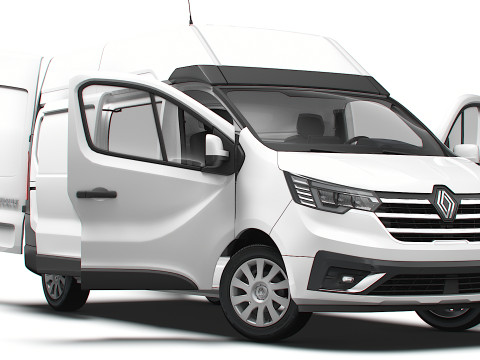 Renault Trafic Van L2H2 HQInterior 2024 3D Model