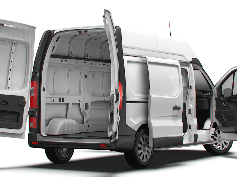 Renault Trafic Van L2H2 HQInterior 2024 Modello 3D