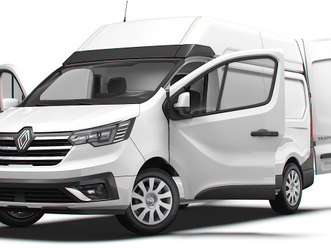 Renault Trafic Van L2H2 HQInterior 2024 Modello 3D