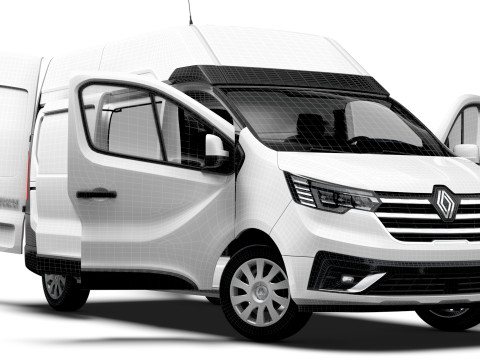 Renault Trafic Van L2H2 HQInterior 2024 Modello 3D