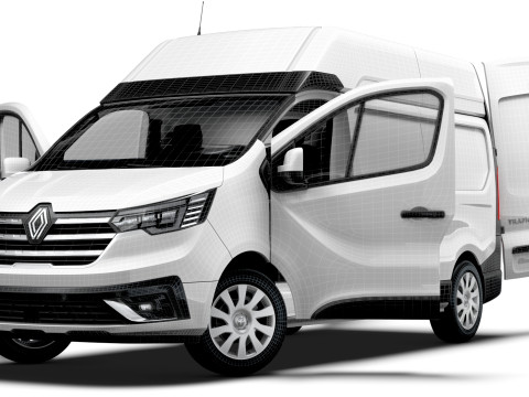 Renault Trafic Van L2H2 HQInterior 2024 Modello 3D