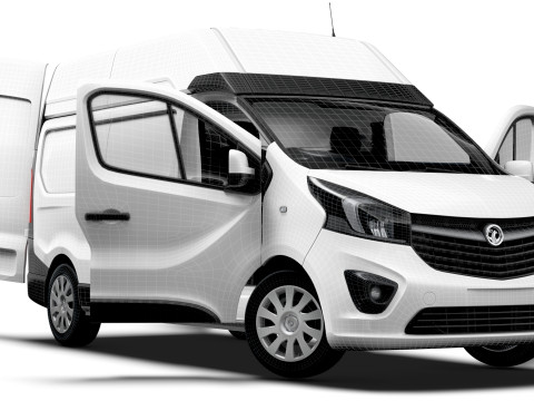 Vauxhall Vivaro Van L2H2 HQInterior 2019 3D Model