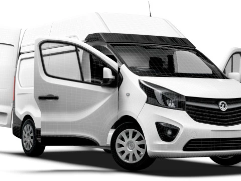 Vauxhall Vivaro Van L2H2 HQInt&eacute;rieur 2019 Modèle 3D