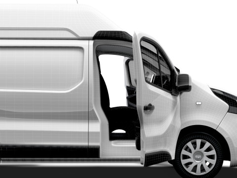 Vauxhall Vivaro Van L2H2 HQInterior 2019 3D Model