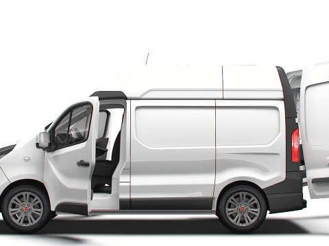 Fiat Talento Van L1H2 HQInterior 2021 Model 3D