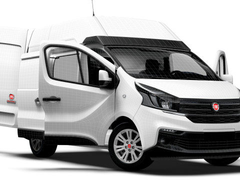 Fiat Talento Van L1H2 HQInterior 2021 Model 3D
