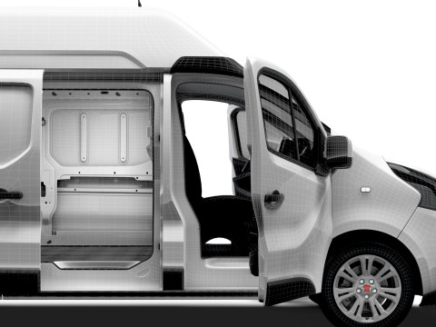 Fiat Talento Van L1H2 HQInterior 2021 Model 3D