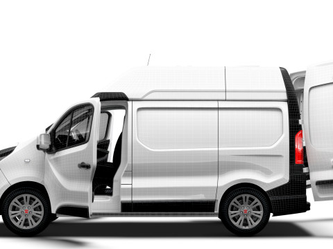Fiat Talento Van L1H2 HQInterior 2021 Model 3D