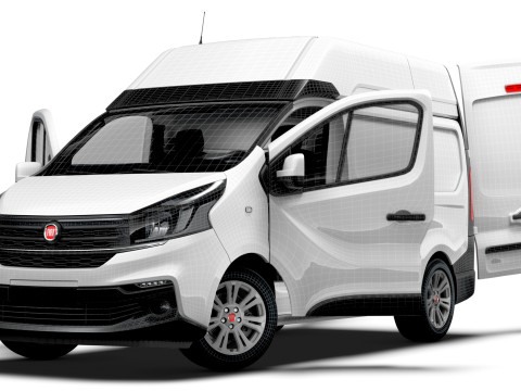 Fiat Talento Van L1H2 HQInterior 2021 Model 3D