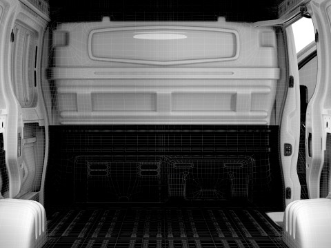 Fiat Talento Van L1H2 HQInterior 2021 Model 3D