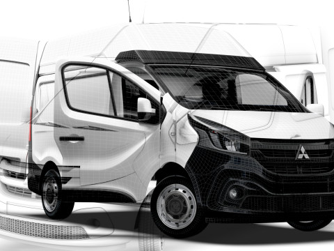Mitsubishi Express L1H2 HQInterior 2022 Modelo 3D