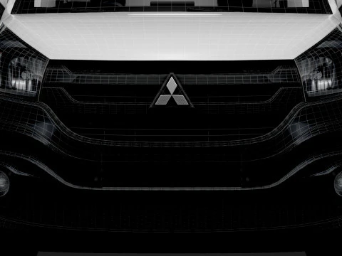 मित्सुबिशी एक्सप्रेस L1H2 HQइंटीरियर 2022 3D मॉडल