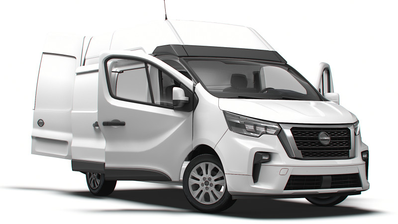 Nissan Primastar Van L1H2 HQInterior 2026 3D Model .c4d .max .obj .3ds .fbx .stl .blend