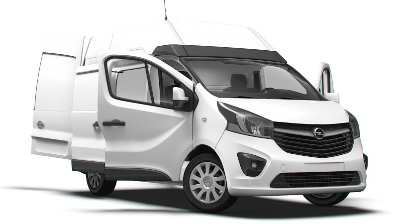 欧宝 Vivaro Van L1H2 HQ 内饰 2019 3D 模型 .c4d .max .obj .3ds .fbx .stl .blend