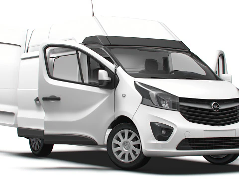 Opel Vivaro Van L1H2 HQInterni 2019 Modello 3D