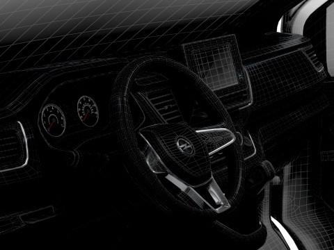 欧宝 Vivaro Van L1H2 HQ 内饰 2019 3D 模型