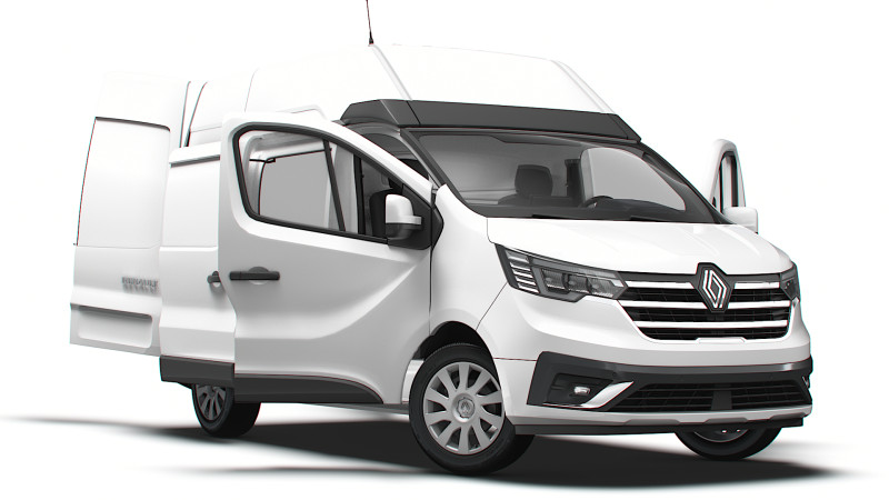 Renault Trafic Van L1H2 HQInterior 2024 3D 모델 .c4d .max .obj .3ds .fbx .stl .blend 