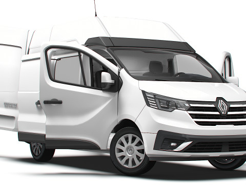 Renault Trafic Van L1H2 HQInterior 2024 Model 3D