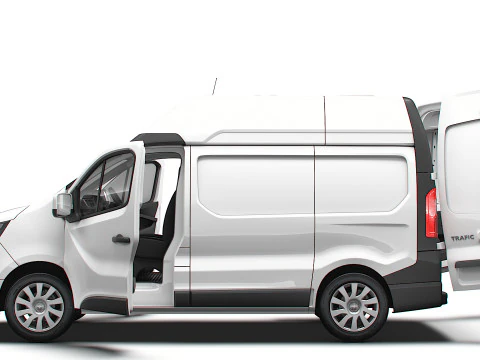 Renault Trafic Van L1H2 HQInterior 2024 3D Model