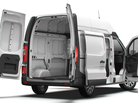 Renault Trafic Van L1H2 HQInterior 2024 3D Model