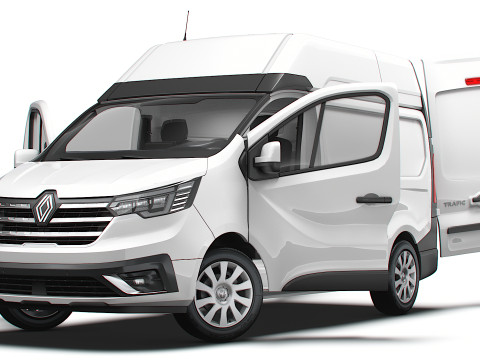 Renault Trafic Van L1H2 HQInterior 2024 3D 모델