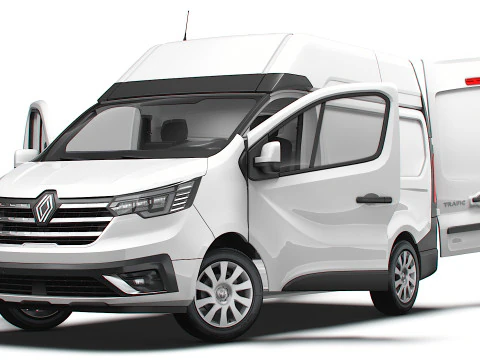 Renault Trafic Van L1H2 HQInterior 2024 3D Model