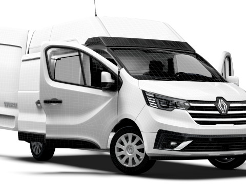 Renault Trafic Van L1H2 HQInterior 2024 3D 모델