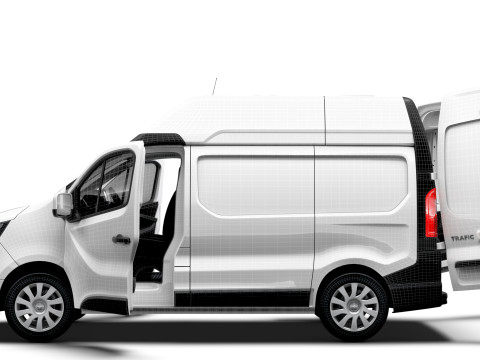 Renault Trafic Van L1H2 HQInterior 2024 3D 모델
