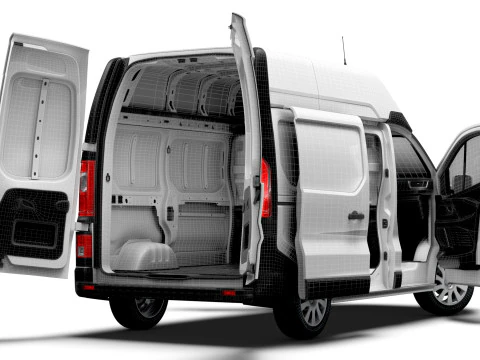 Renault Trafic Van L1H2 HQInterior 2024 3D Model