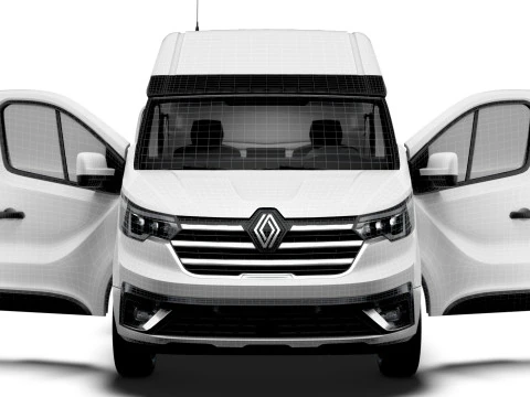 Renault Trafic Van L1H2 HQInterior 2024 3D Model