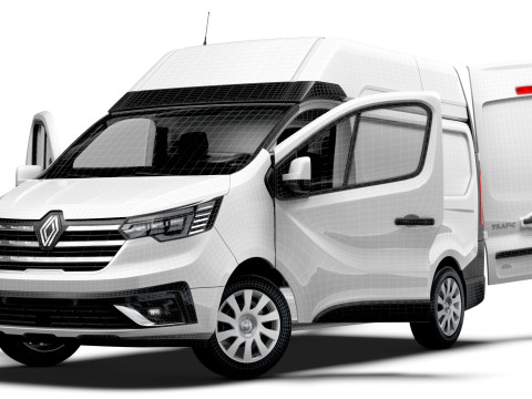 Renault Trafic Van L1H2 HQInterior 2024 3D 모델