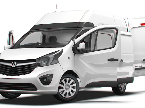 Vauxhall Vivaro Van L1H2 HQInterior 2019 3D Model