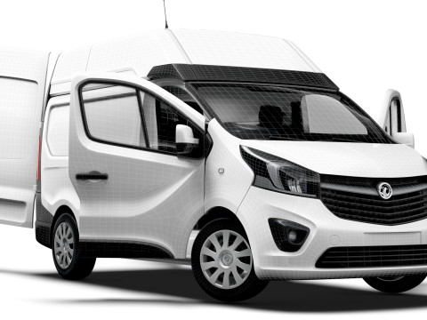 Vauxhall Vivaro Van L1H2 HQInterior 2019 3D Model