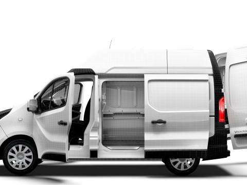 Vauxhall Vivaro Van L1H2 HQInterior 2019 3D Model
