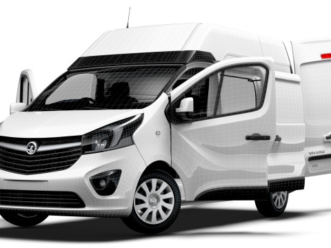 Vauxhall Vivaro Van L1H2 HQInterior 2019 3D Model